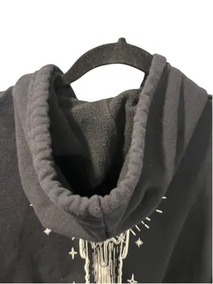 Disney Hocus Pocus Black Flame Candle Hoodie Halloween Unisex Size Small Cat thumbnail 8
