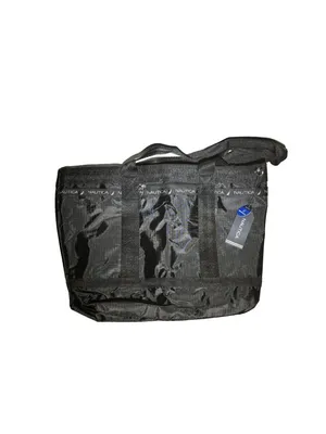 Nautica Captains Quarters Tote Overnight Gym Bag Medum Black NWT thumbnail 2