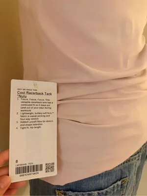 lululemon athletica Women's Blush Pink Scoop Neck Tank thumbnail 4