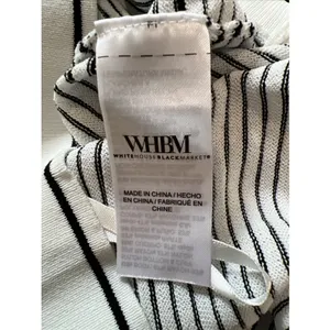 White House | Black Market Striped Abstract Floral V Neck Pullover Sweater Size Medium Lightweight thumbnail 8