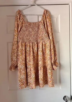 Simply Southern Smocked Floral Dress thumbnail 1