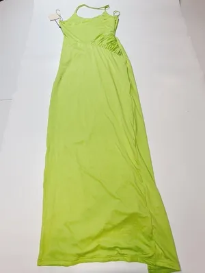 Superdown Brie Maxi Dress in Lime Medium thumbnail 12