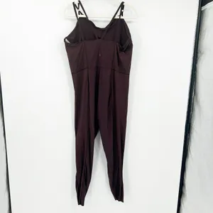 Nike Womens Yoga Luxe Dri-FIT Corset Balletcore Bodysuit Jumpsuit Size XXL Brown thumbnail 9