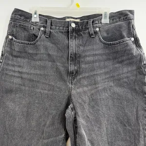 Madewell Baggy Tapered Jeans 32T Mackinnon Wash Charcoal Gray Tall thumbnail 2