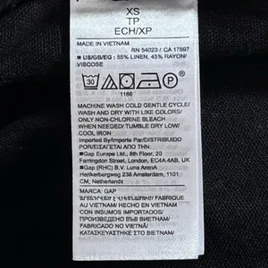 NEW Gap Relaxed‎ Linen Blend Crop Pants Capsule Resort Travel Lightweight XS thumbnail 9