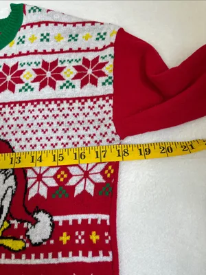 Disney Women's Long Sleeve Christmas Sweater Size Medium thumbnail 5