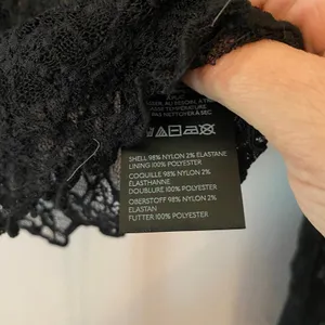 Kimchi Blue Black Lace Long Sleeve Top Coquette Whimsy Fairy Women's size Medium thumbnail 8