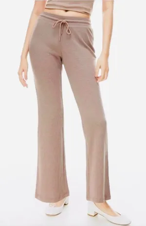 Aritzia Sunday Best Waffle Flared Pant Taupe S thumbnail 1