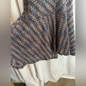 Maeve Anthropologie Westwater Chevron Knit Shift Dress Size Medium‎ EUC 0368 thumbnail 6