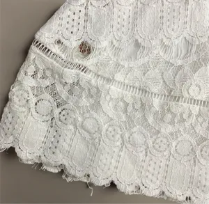 🦢 Blu Pepper Off-White Floral Lace Dress | Women’s Sz Med thumbnail 7