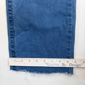 Seven7 Tummyless High Rise Slim Boot Jeans Blue Raw Hem Size‎ 12 Minimalist thumbnail 9