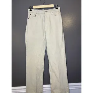 Zara Jeans Womens 4 Beige Light Wash High Rise Straight Leg Denim Pants thumbnail 2