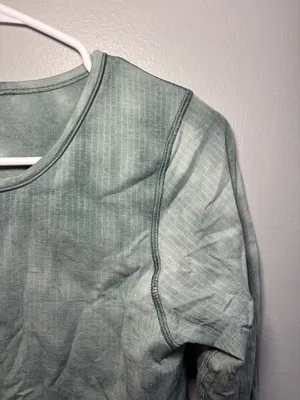 Lululemon Ebb To Street Marble Dye Long Sleeve Shirt Women’s 10 Tidewater Teal thumbnail 5