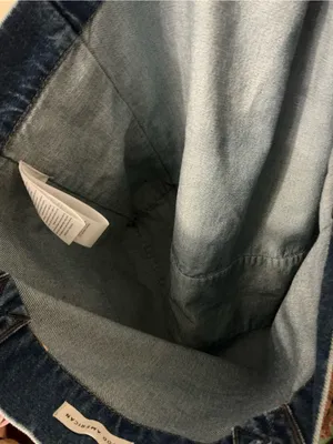 Rare Good American Limited Edition Indigo Large Blue Denim Tote Bag Handbag thumbnail 4
