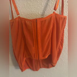 Orange lace corset top Size XS thumbnail 3