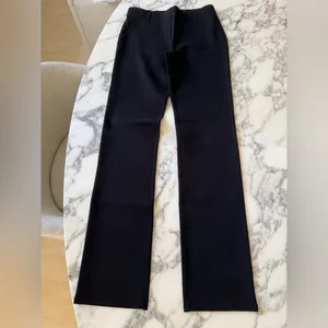 NWOT Quince women's ultra-stretch ponte Black straight leg Pants Sz M 32” inseam thumbnail 8