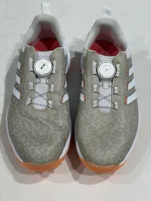 Adidas Women's S2G BOA 23 Golf Shoes Beige Leopard Print Size 8 thumbnail 1