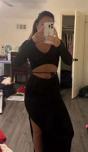 princess polly black midi dress thumbnail 1