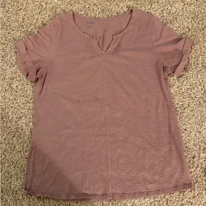 L.L. Bean Dusty Rose Short Sleeve Tee Pink Size undefined thumbnail 1