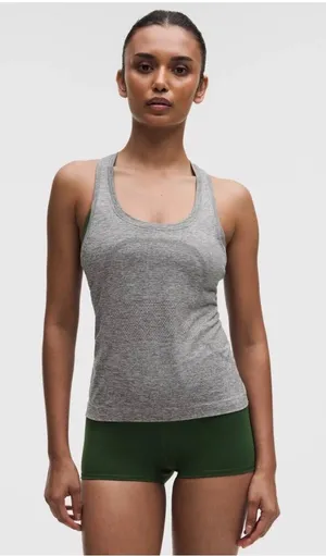 Lululemon | Gray Swiftly Tech Full Length Workout Activewear Fitness Tank Top- 4 thumbnail 1