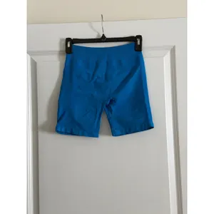 AUROLA Blue Dream Seamless 5.5" Biker Shorts High Waisted Scrunch Butt Small thumbnail 4