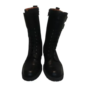 Black Moto leather Boots by Enzo Angioloni sz 7 thumbnail 2