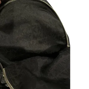 Michael Kors Rhea BLACK PEBBLE Leather Casual Backpack Goldtone Details thumbnail 6