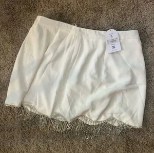 White Diamond Fringe Skirt thumbnail 1