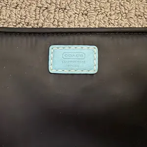 Coach Black Satin 4”x6” Wristlet thumbnail 2