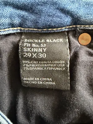 Buckle Black Fit No. 53 Skinny Jeans 29x30 thumbnail 3