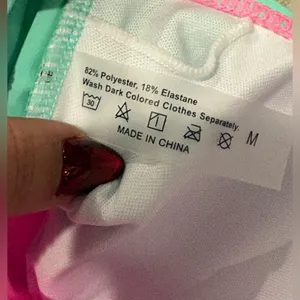 🆕 Pink and Green Women's Swimsuit Size M thumbnail 4