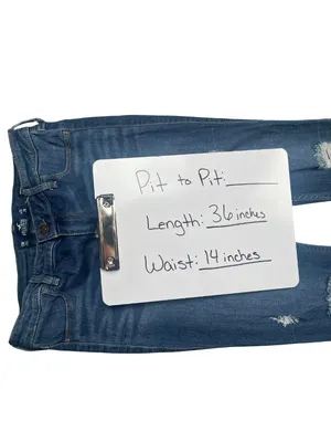 Hollister High Rise Jean Legging Distressed Stretch Jeans Women's 13R W31 L28 thumbnail 6