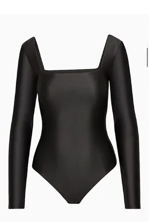 Babaton Aritzia Bodysuit Contour Black thumbnail 1