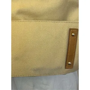 Dooney & Bourke Tan Brown Canvas Bag Leather Trim thumbnail 7