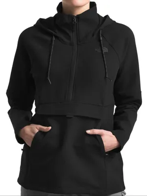 The North Face Tekno Ridge‎ WindWall Pullover Hoodie Black Women’s Small thumbnail 1