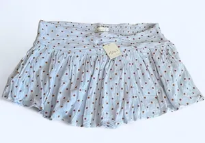 We The Free white polka dot mini skort Size M bnwt free people thumbnail 1