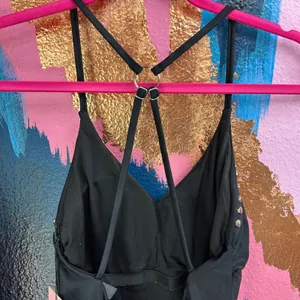 Juicy Couture Women Large One Piece Swimsuit Black Studded Strappy Back‎ New thumbnail 5