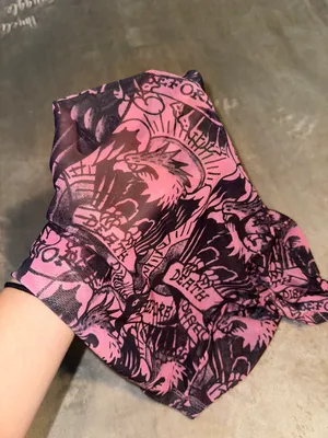 Ed Hardy Mesh See-Through Crop Top thumbnail 3