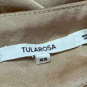 Tularosa Women's Beige Tan High Waisted Pocket Front Wide Leg Trouser Pants XS thumbnail 4