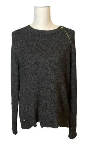 Abercrombie &‎ Fitch Gray Zipper Sweater Medium Acrylic Blend thumbnail 1