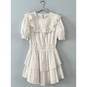 Free‎ The Roses Ruffle Dress Lace White Cottage Core Prairie Mini NWT Size Small thumbnail 2