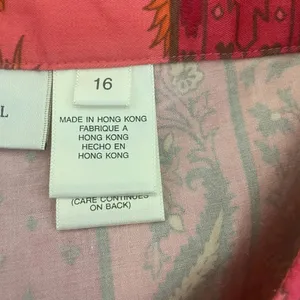 Susan Bristol Pants Women Plus 16 Pink Orange Straight Leg Side Zipper Retro thumbnail 5