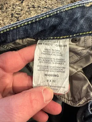 Rock & Wrangler Ultra Low Rise Flare Jeans 9x33 Y2K Blue Denim thumbnail 4
