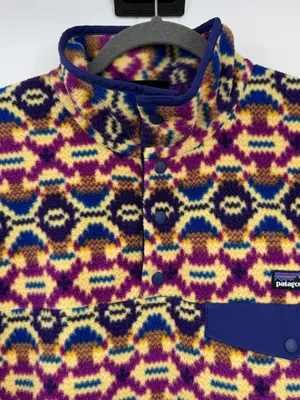 Patagonia Synchilla Snap T Fleece Womens L FA13 25580 Geometric Multicolor thumbnail 4