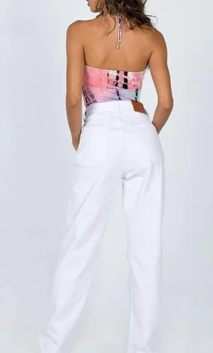 Princess Polly Asymmetrical Jeans thumbnail 2