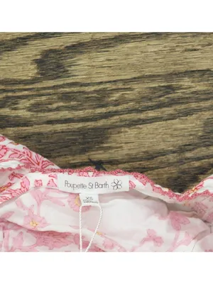 Poupette St. Barth Woven Floral Ciao Mini Dress WCIS25NBLZP Pink Lazuili XS thumbnail 3