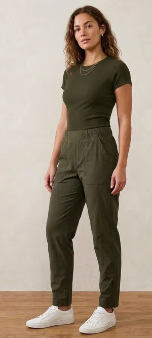 Athleta Textured Tech Commuter Performance Pants 8T thumbnail 1