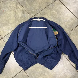 Vtg J.R. Morgan Designs Women’s Blue Jean Full Zip Appliqué Jacket Sz L Teacher thumbnail 8