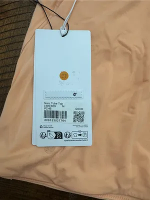 lululemon athletica Nulu Tube Top in Soft Peach thumbnail 2