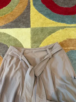 Athleta Women Cardiff Pant Tan Tie Waist Jogger Pants High Rise Size 8 TALL thumbnail 3